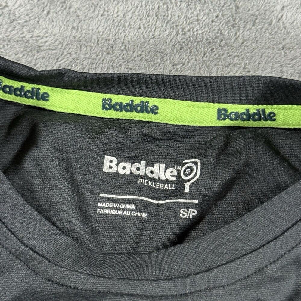 Women's Baddle Pickleball Tank Top Small Black Workout Training - Picture 3 of 3